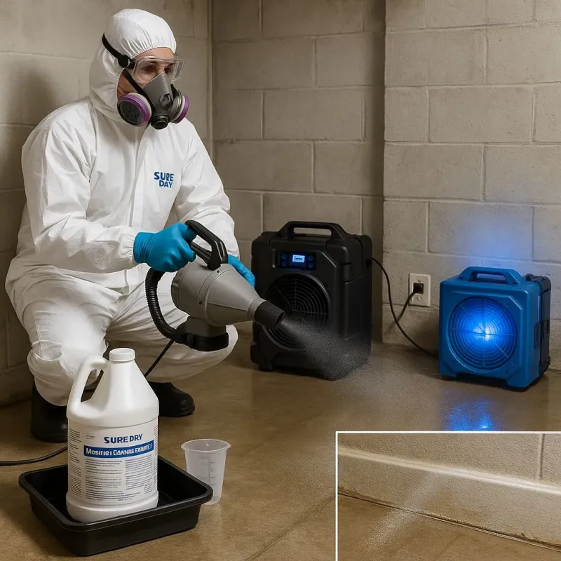 Sanitization and Odor Removal process in Clinton Township, MI